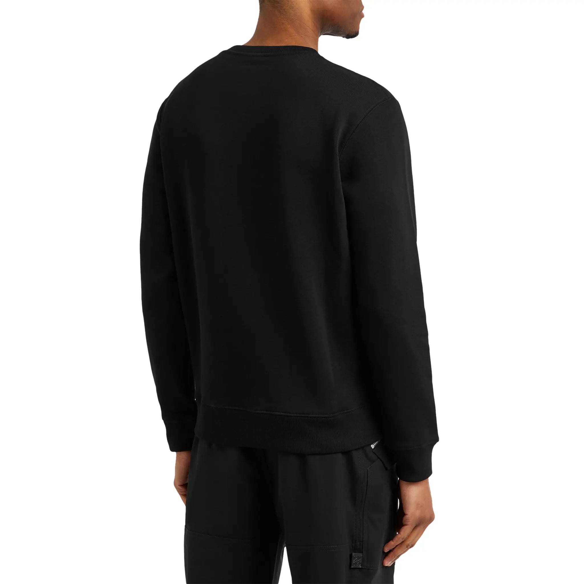 Back view of Loewe Crewneck Cotton Black Sweatshirt H526Y24J26